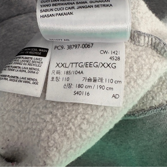 Levi's Men's Cotton Blend Graphic Logo Relaxed Fit Pullover Hoodie, Gray, XXL - Picture 7 of 8